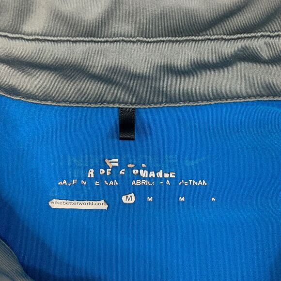 Nike Polo Shirt Mens Medium Astral Blue Golf Tour Performance Ultra 2.0 Dri Fit - Picture 4 of 12